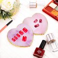 thumbnail image 4 of Paleta de decoración de uñas de resina Phnom Penh con forma de corazón de 2 uds, paleta de esmalte de uñas, 4 of 6