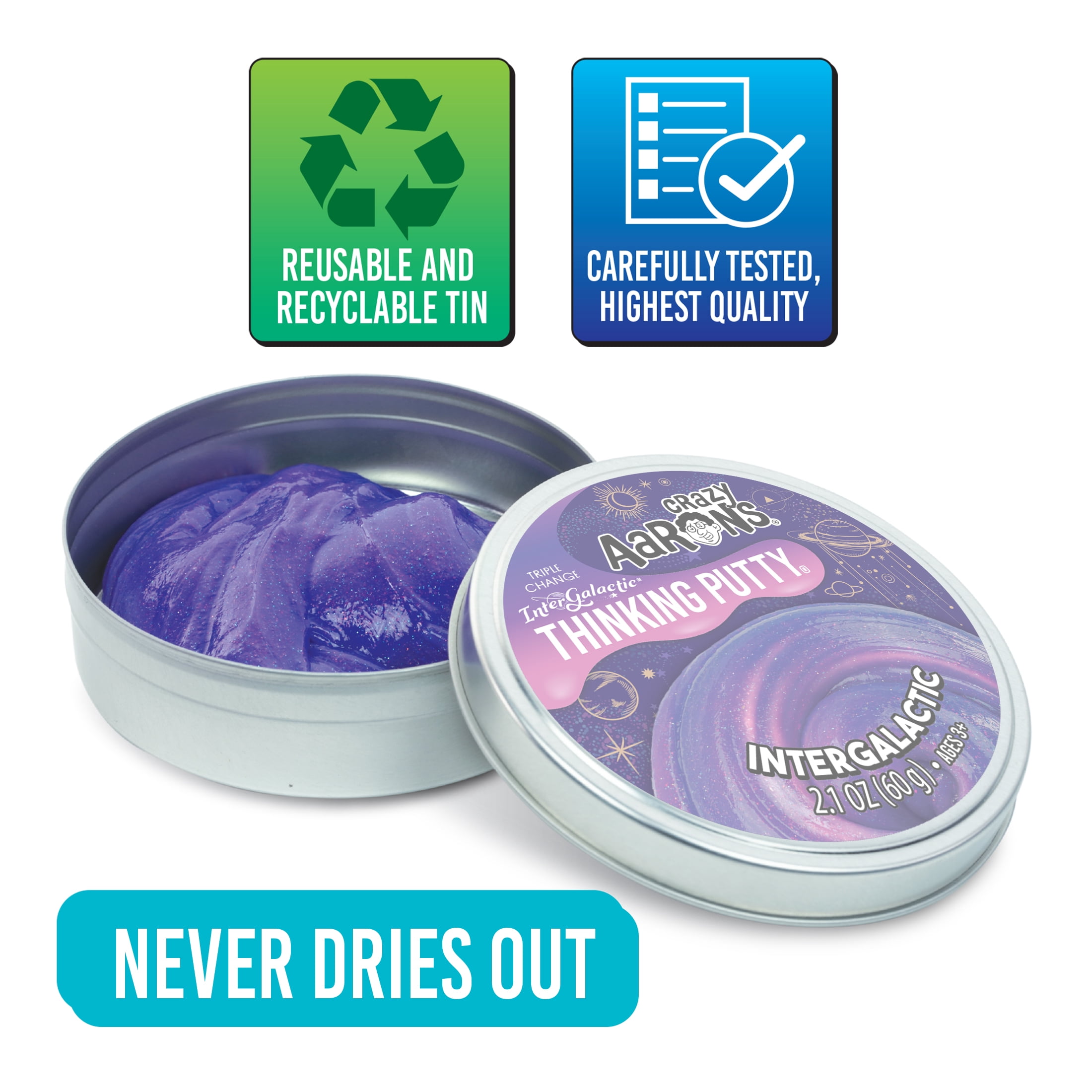 Intergalactic Thinking Putty for Kids and Adults by Crazy Aaron's