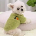thumbnail image 3 of HPZZ 3 Packs Teacup Dog Cat Sweaters Vest Coat Puppy Kitten Pet Apparel Cute Fleece Warm Pullover Stretchy Sweatshirt for Winter Fall Small Dogs Yorkie Clothes Colorful, 3 of 8