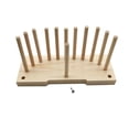 thumbnail image 1 of Bow Maker Cinta De Lazo De Doble Cara Fabricante De Decoración Material De Madera Natural Desmontable Diy Bow Crafts Maker Con 12 Varillas De Madera Para Regalo De Festival Vogacara HA017141-00, 1 of 6