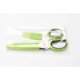thumbnail image 1 of Tijeras para hierbas, tijeras de cocina con cubierta de seguridad, 5 cuchillas de acero inoxidable, picadora (gris verde), 1 ud., 1 of 5