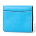 thumbnail image 2 of Coach Women's Small Trifold Leather Wallet (Electric Blue), 2 of 6