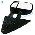 thumbnail image 3 of Left Passenger Side Mirror, Power Heated Textured Black Manual Folding For 2001-2003 2005 2006 GMC Sierra 1500 HD, 3 of 6