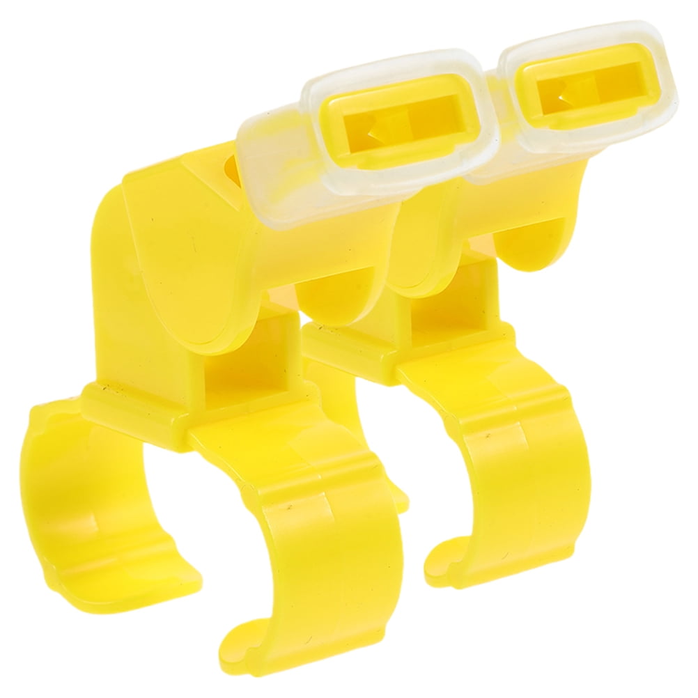 Luxshiny 2Set Loud Dual Sound Whistle Yellow For Coaches Outdoor Activities Whistles For Teachers Refereeing for Fan Gear