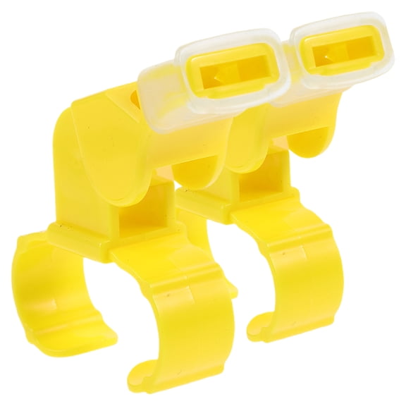 Luxshiny 2Set Loud Dual Sound Whistle Yellow For Coaches Outdoor Activities Whistles For Teachers Refereeing for Fan Gear