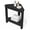Black, variant on SERWALL HDPE Shower Bench for Inside Shower, Waterproof Shower Stool with Handles- Black