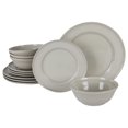 thumbnail image 2 of Martha Stewart 12 Piece Stoneware Dinnerware Set, Grey, 2 of 2