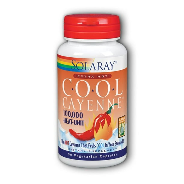 Solaray Extra Hot Cool Cayenne 100,000 HU Healthy Digestion
