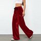 thumbnail image 5 of Pincandy Women's Solid Color Velour Pants - Elastic Waist, Loose Wide Leg Fit with Pockets, Luxurious & Comfortable for Loungewear & Daily Outings, 5 of 6