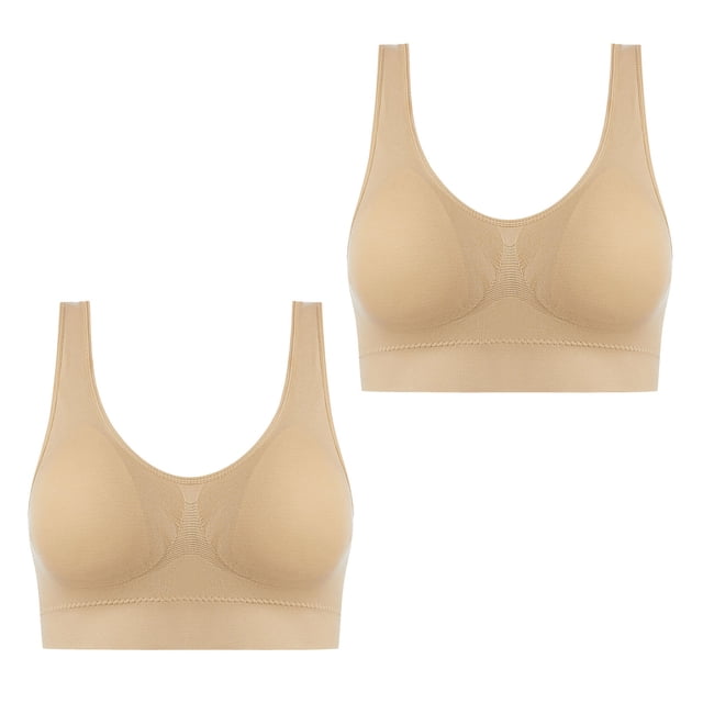 Birdeem 2 Pcs Soutien-Gorge Confortable Sans Armature Respirant pour Femmes