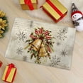 thumbnail image 4 of kladzum Christmas Doormat Bells Christmas Decorations Printed Door Mats Non-slip Bath Mat Small Carpet 23.6"x15.7" Floor Mat for Living Room, Bedroom, Bath, Door, Holiday Gifts, 4 of 6
