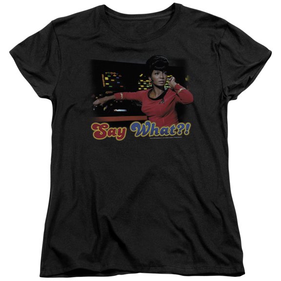 Star Trek Say What Women's T-Shirt Black