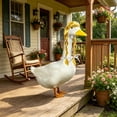 thumbnail image 2 of AuroraX Goose Clothes for Porch Goose Goose Outfit for Cement Goose 19 inch 17 inch with Wig Yard Funny Hairpiece Outdoor Porch Goose Accessories Yellow, 2 of 6
