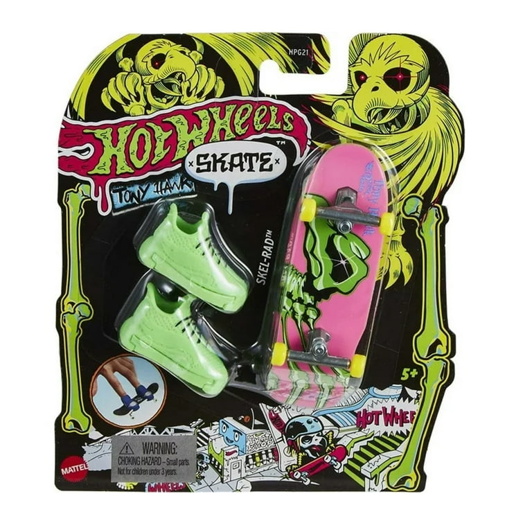 Hot Wheels Skate Dedo Tony Hawk Bright Flight Gnarly Neon 23