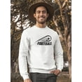 thumbnail image 2 of Cool Football Soccer Design. Sweatshirt Men -Image by Shutterstock, Male Small, 2 of 4