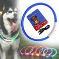 thumbnail image 2 of Goowood LED Dog Collar Rechargeable Dog Collar USB Light Up Glowing Flashing Adjustable for Small Medium Large Dogs Night Walking Safety Fashion, 2 of 7
