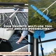 thumbnail image 2 of - Foot Telescopic Extension Pole (-ft Reach) | Lightweight, Rust- Aluminum | /\uD ACME Thread Tip works for Twist-On Squeegee, Duster, Paint Roller, Bulb Changer (pole only), 2 of 6