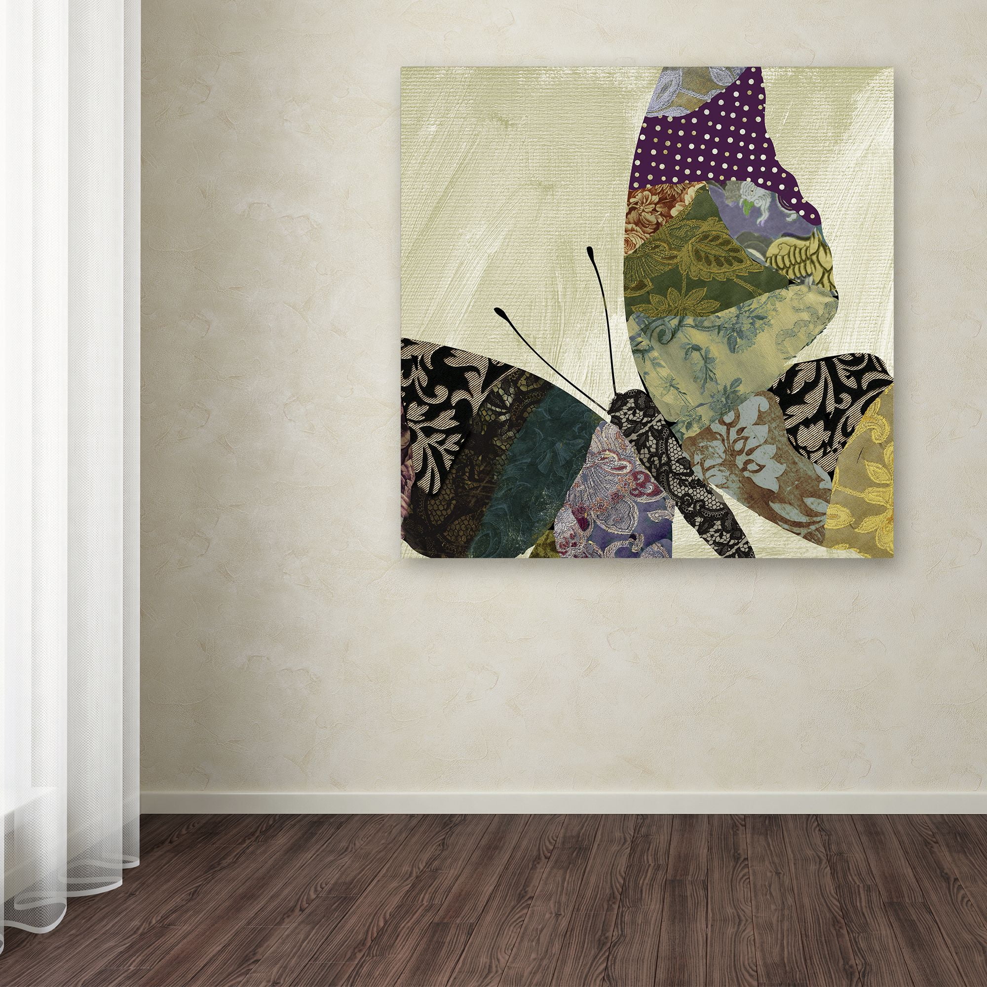 Trademark Fine Art "Butterfly Brocade I" Canvas Art by Color Bakery