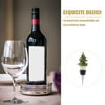 thumbnail image 3 of UEETEK Zinc Alloy Christmas Tree Wine Bottle Stopper Assorted Colors for Wine Accessories, 3 of 8