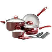 Silverstone 9-Piece Cookware Set, Red