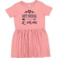thumbnail image 3 of Inktastic My Nona Grandma Loves Me Girls Girls Toddler Dress, 3 of 5