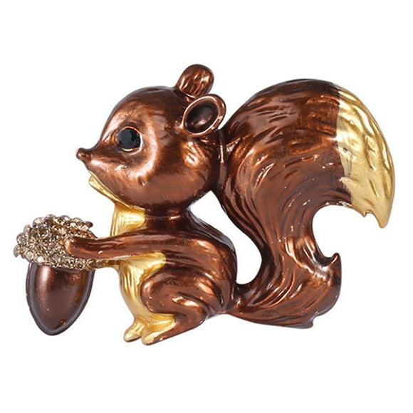1 Pce Jolie Broche Squirrel, Épingle à Vêtements Adorable pour Enfants (Marron)