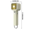 thumbnail image 3 of Aufmer Digital Display Handheld Turbo Fan High Speed Wind Portable Mini Desktop Cooler USB Rechargeable Long Lasting Battery Operated Fan For Outdoor Office Bedroom(5.7*5.5*17.2 cm), 3 of 9