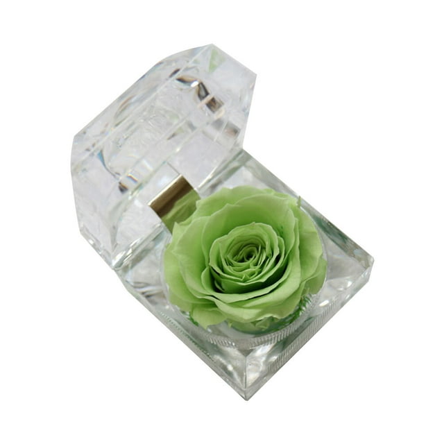 BRIGHTFUFU 1 pieza de flor preservada, rosa de la eternidad, rosa nunca marchita, regalo para el cumpleaños y aniversario del día de San Valentín con caja de regalo con cajón
