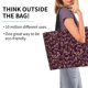 thumbnail image 2 of Balery Beautiful Purple Butterflies Bolsa Tote Estilo Estético con Cremalleras, Bolsa de Hombro, Bolsa de Compras Grande y Plegable, 2 of 8