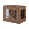 thumbnail image 2 of Unipaws Furniture Style Dog Crate, Modern Wood Kennel, Dog Cage, 2 of 7