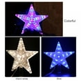 Christmas Tree Topper Lights, LED Light Up Lighted Star Christmas Top Topper for Indoor Outdoor