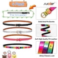 thumbnail image 5 of 4 Pack Colorful Girl's Skinny Belt Shiny Glitter Kids Belts for Jeans Dress, 5 of 8