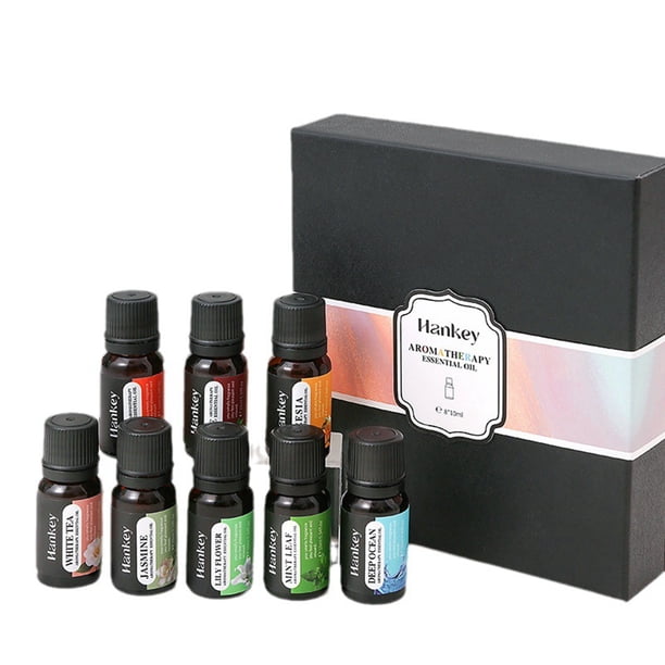 Aceites esenciales Elementos esenciales para el hogar Juego de aceites solubles en agua ideales para difusores,humidificadores y aceites caseros premium para aromaterapia(Buy 2 Get 1 Free)
