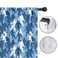 thumbnail image 4 of Blackout Kids Curtains,Blue Camouflage Bigfoot Pattern Childrens Insulated Curtains Set Of 2,Bedroom Essentials,Toddler Room Decor 42x84in(106x213cm), 4 of 5