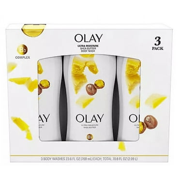 Olay Ultra Moisture Moisturizing Body Wash With Shea Butter 23.6 Oz (Pack of 3)