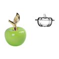 thumbnail image 1 of Escultura de fruta de cerámica y plato de dulces de cristal con forma de calabaza para decorar el hogar, la cafetería, , las fiestas o las g, 1 of 8