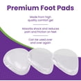 thumbnail image 4 of Cojines de gel para bola de pie Mars Wellness, 4 pares, 4 of 6