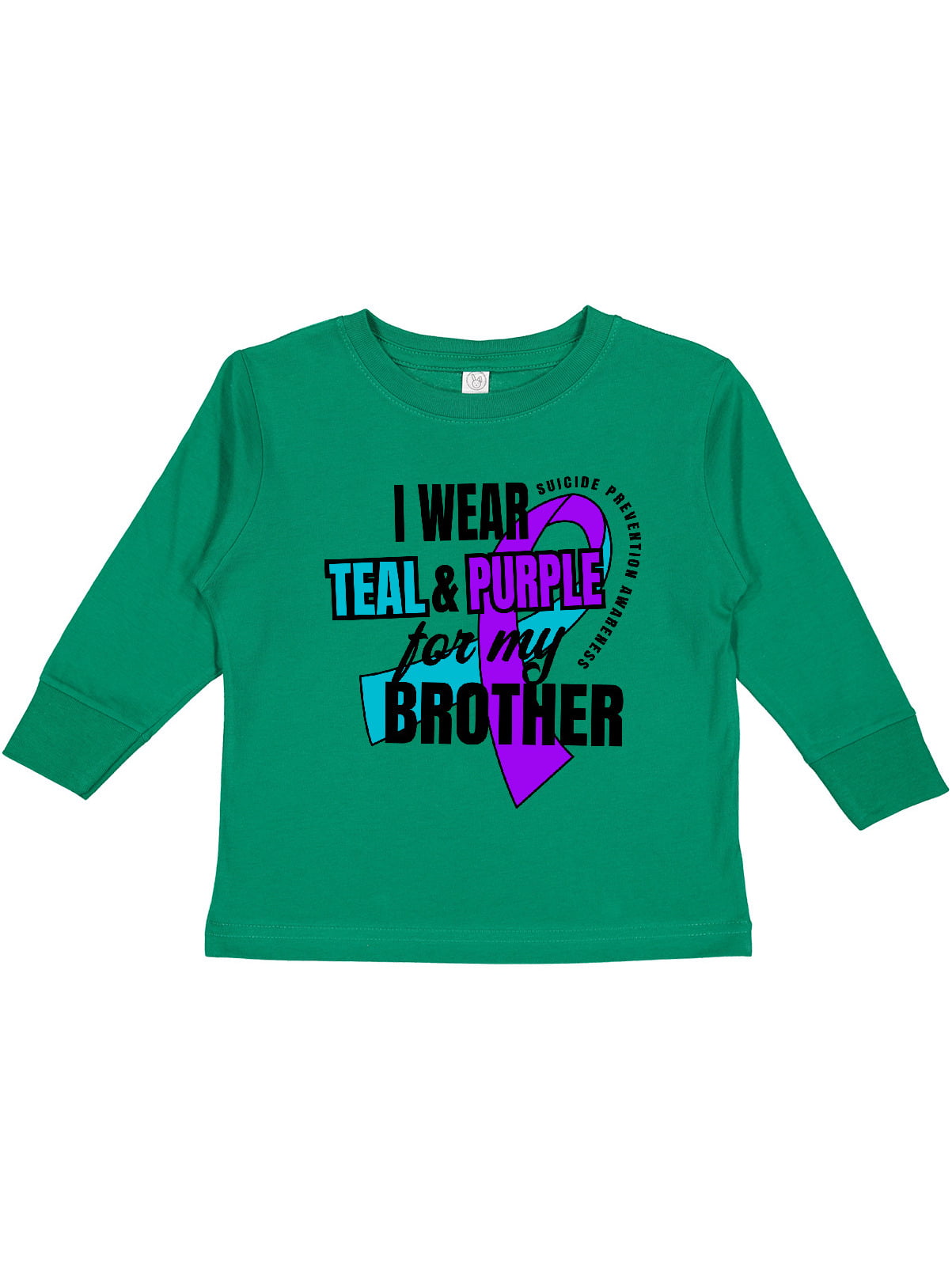 Inktastic Suicide Prevention I Wear Teal and Purple for My Brother Gift ...