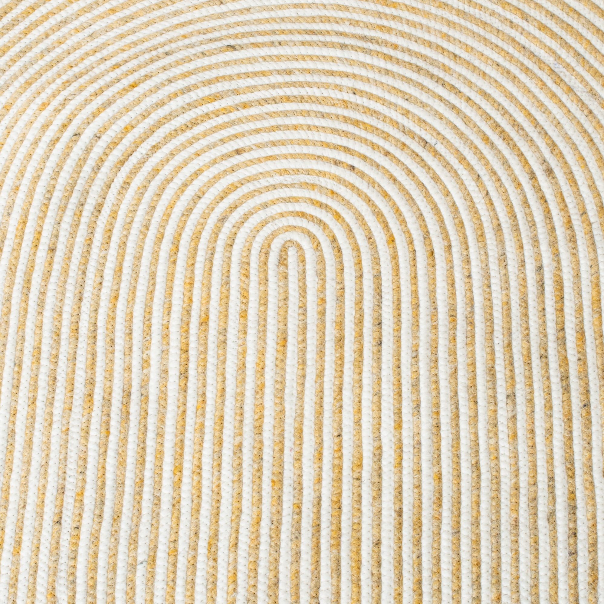 SAFAVIEH Braided Beuregard Solid Reversible Area Rug, Gold/Ivory, 4' x 4' Round