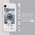 thumbnail image 3 of Case For Redmi Note 12 11 11T 11R 11E 10 9 8 7 7S PRO PLUS 4G 5G Simple Liquid silicone Case Funny Astronaut Spacewalk, 3 of 5