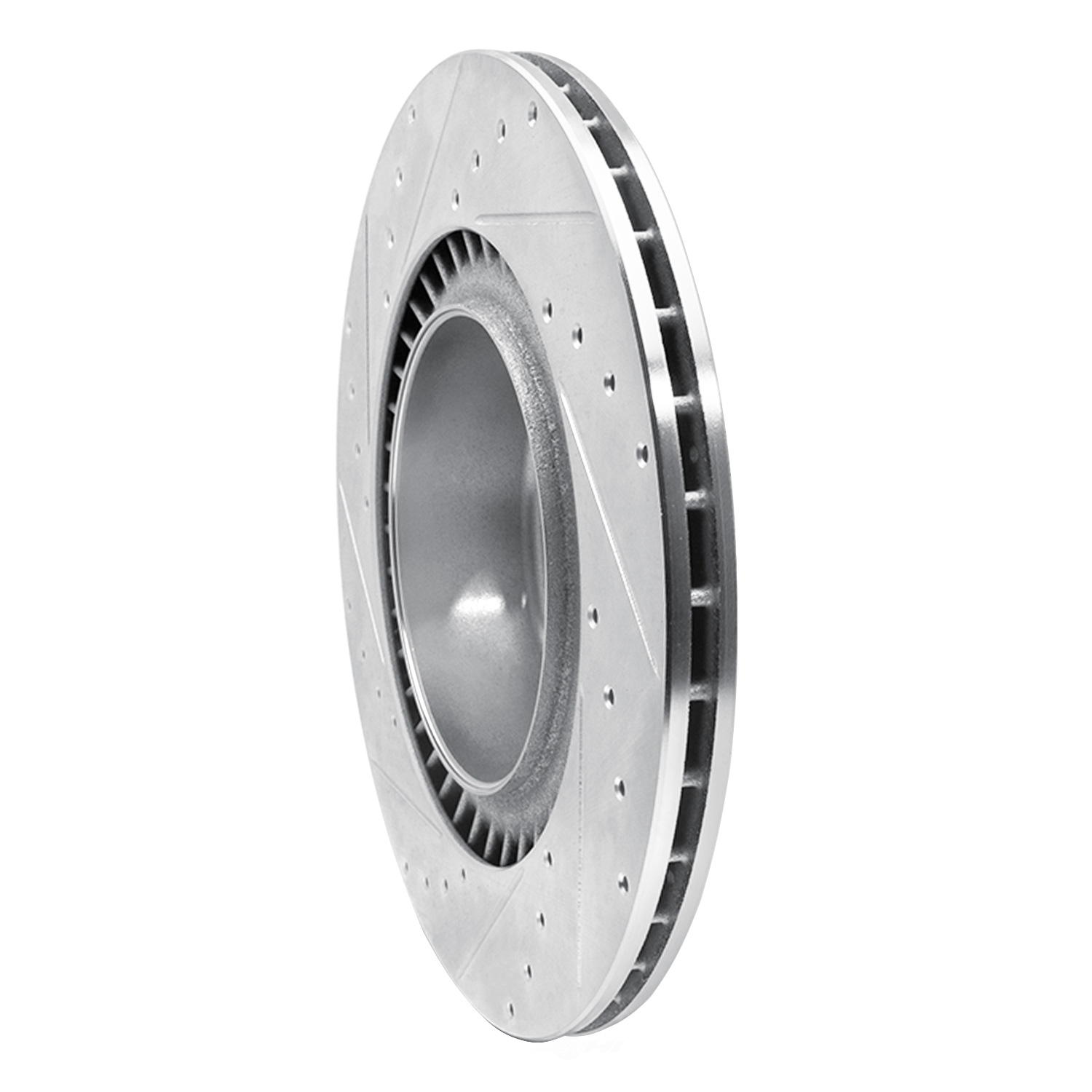 Dynamic Friction Company 631-31148R DFC Brake Rotor - Drilled And Slotted - Silver