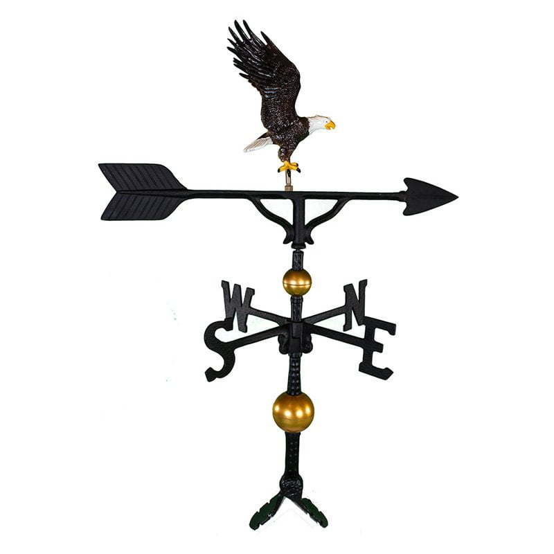 Deluxe Color Full Bodied Eagle Weathervane 32 in. by Montague Metal Products