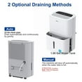 thumbnail image 4 of Shinco SDZ1-50P 3000 Square Ft. Portable Home Dehumidifier, 50 Pints, White, 4 of 9