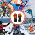 thumbnail image 4 of Heated Gloves for Men Women, 3200mAh Rechargeable Battery 3 Heating Touchscreen Electric Gloves Waterproof Windproof Heated Winter Gloves for Motorcycle Ski L, 4 of 5