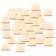 thumbnail image 3 of 50 LOTE PIEZAS de PIES de PIEZAS CORTE DIY Suministros de Elaboración de Bricolaje 1.6 Pulgadas Sunnimix Rebanadas de astillas de madera cuadradas, 3 of 8