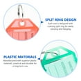 thumbnail image 2 of Guichaokj 25Pcs Plastic Keychain ID Tags with Labels, Key Classification Labels, Key Tags for Organizing Keys, 2 of 6