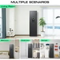 thumbnail image 4 of 3-5 Gun Safe, Quick Access Biometric Fingerprint Gun Safe for Pistols, Gun Safe with Silent Mode and Alarm System, Gun Cabinet with Removable Shelf and 3 Adjustable Gun Slots, 4 of 6