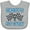 AC-Heather Grey, variant on Inktastic Daddys Pit Crew Boys Racing Boys Baby Bib