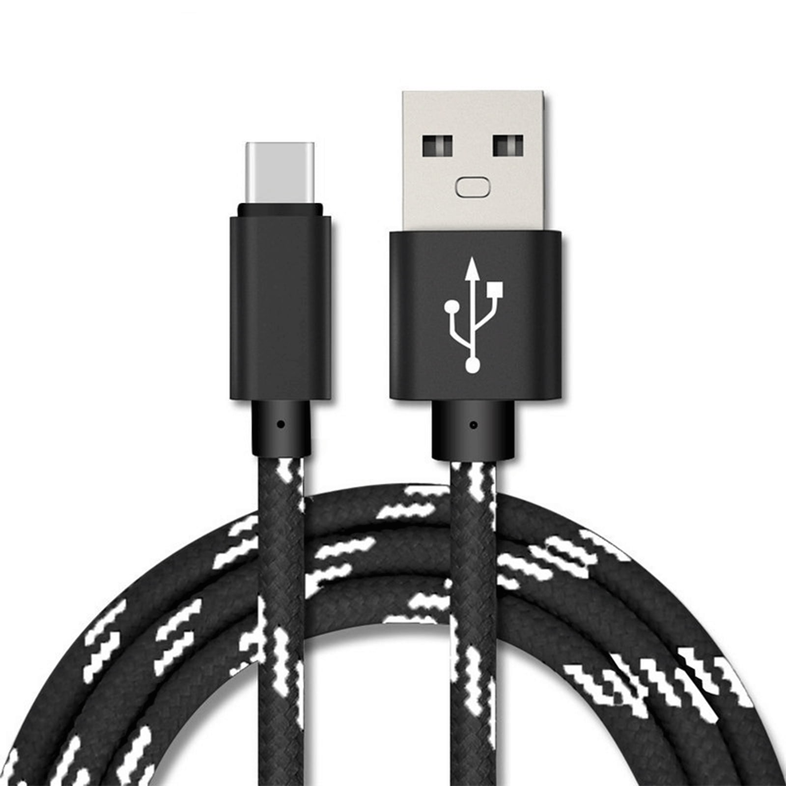10 Feet USB Type C Cable Fast Charging, Borz USB-A to USB-C Charge Braided Cord Compatible with Samsung Galaxy S10 S9 S8 S20 S21 Plus A51 A11, Note 10 9 8, PS5 Controller, USB C Charger
