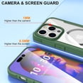 thumbnail image 2 of Phone Case Designed for iPhone 15 Pro Max Case Magnetic Clear, [Compatible with MagSafe] Slim Shockproof Military Protective Phone Cover Case for 15 Pro Max 6.7 inch(Clear Green), 2 of 6